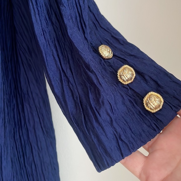 Vintage Ruth Norman for Neiman Marcus Navy 2 Piece Pant Set 1X - Picture 5 of 7